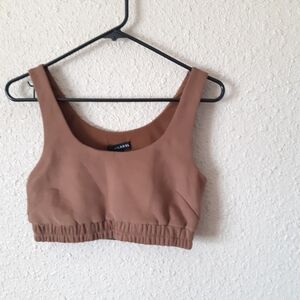 Jluxlabel Womens Brown Crop Top Size Medium New With Tags #1O8181